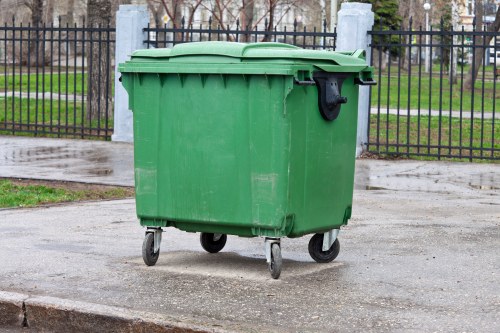 Removing garden debris and old furniture